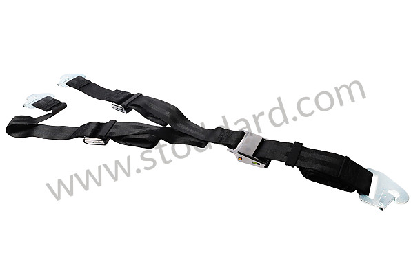 99A000116261 - 3-POINT FRONT SEAT BELT, WITHOUT RETRACTOR, FRONT LEFT, RING ATTACHMENT for Porsche 356B T6 &bull; 1961 &bull; 1600 (616/1 T6) &bull; Cabrio B T6 &bull; Manual Gearbox, 4 Speed