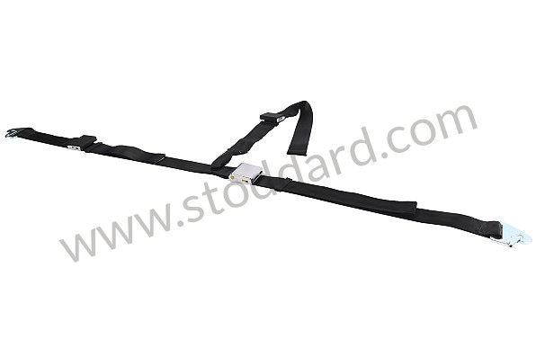 99A000116262 - 3-POINT FRONT SEAT BELT, WITHOUT RETRACTOR, FRONT RIGHT, RING ATTACHMENT for Porsche 356C &bull; 1963 &bull; 1600 C (616/15) &bull; Cabrio C &bull; Manual Gearbox, 4 Speed