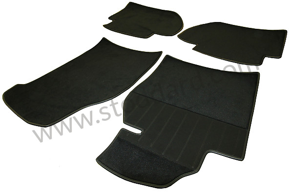 99A000116364 - COMPLETE CARPET FOR PASSENGER COMPARTMENT + REAR BOOT CARPET (WITH SIDE PARTS) (STATE COMPACT OR NORMAL SPARE WHEEL WHEN ORDERING)924 944 for Porsche 