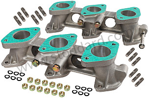 INLET PIPE FOR WEBER CARBURETTOR ON 911 T + E DIAMETER 40/32 PAIR / 32/40 MM (99A000116388)