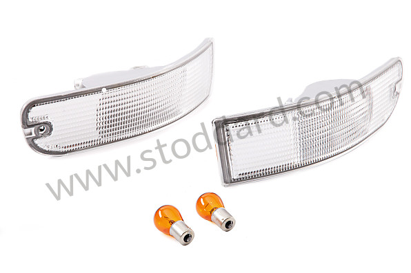 99A000120468 - COMPLETE WHITE FRONT INDICATOR KIT for Porsche 993 &bull; 1995 &bull; 993 Carrera 4 &bull; Coupe &bull; Manual Gearbox, 6 Speed