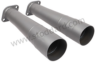 MEGAPHONE FOR SPAGHETTI RACING 911 65-73 (PAIR) METAL / 34 X 7.5 CENTIMETRE (99A000120542)