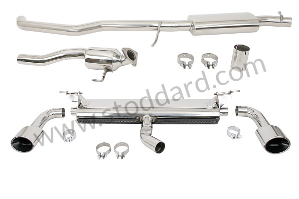99A000120546 - CAYENNE V6 SPORTS SILENCER V6 2003-2006 (STAINLESS STEEL) WITH TAIL PIPES for Porsche Cayenne 955 03-06 &bull; 2003 &bull; Cayenne V6 &bull; Manual Gearbox, 6 Speed