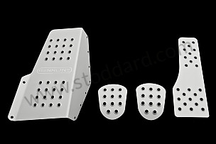 ALUMINIUM PEDAL + FOOTREST KIT Left-hand drive (99A000120741)