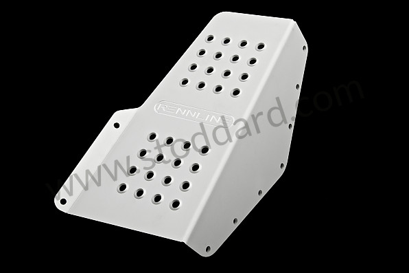 99A000120744 - PERFORATED ALUMINIUM FOOTREST for Porsche 924 76-79 &bull; 1976 &bull; 924 2.0 &bull; Coupe &bull; Manual Gearbox, 4 Speed