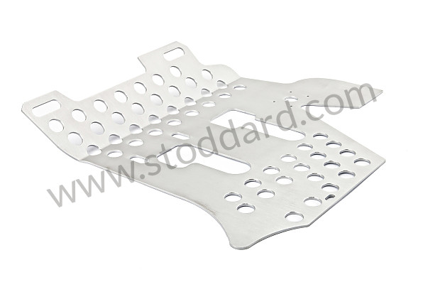 99A000120749 - PERFORATED ALUMINIUM FLOOR UNDER DRIVER'S PEDALS for Porsche 911 70-73 &bull; 1972 &bull; 2.4T-E &bull; Coupe &bull; Automatic Gearbox