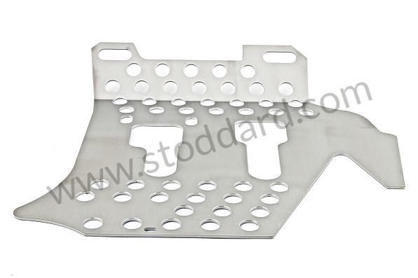 99A000120750 - PERFORATED ALUMINIUM FLOOR UNDER DRIVER'S PEDALS for Porsche 911 74-77 + 912E &bull; 1976 &bull; 3.0 Carrera &bull; Coupe &bull; Automatic Gearbox