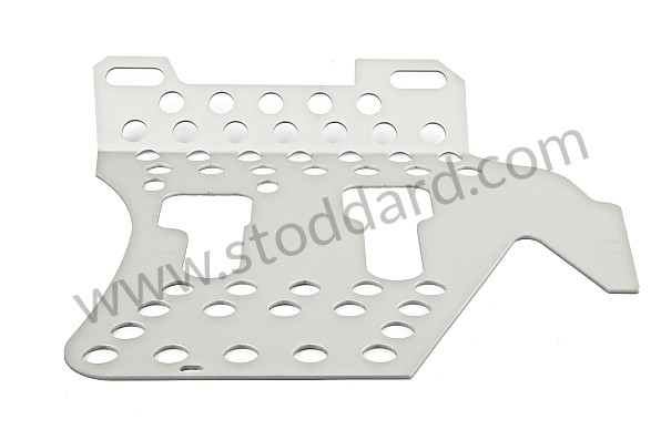 99A000120751 - PERFORATED ALUMINIUM FLOOR UNDER DRIVER'S PEDALS for Porsche 911 84-86 &bull; 1985 &bull; 3.2 &bull; Cabrio &bull; Manual Gearbox, 5 Speed