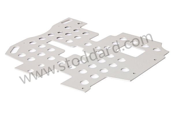 99A000120752 - PERFORATED ALUMINIUM FLOOR UNDER DRIVER'S PEDALS for Porsche 964 &bull; 1992 &bull; 964 Rs &bull; Coupe &bull; Manual Gearbox, 5 Speed