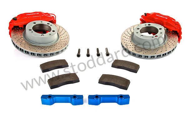 99A000124868 - BIG RED FRONT BRAKE KIT for Porsche 964 &bull; 1992 &bull; 964 Carrera 2 &bull; Coupe &bull; Automatic Gearbox