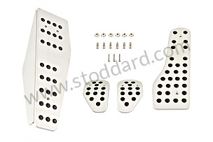 PEDAL + FOOTREST KIT WITH RUBBER INSERT Left-hand drive (99A000124953)
