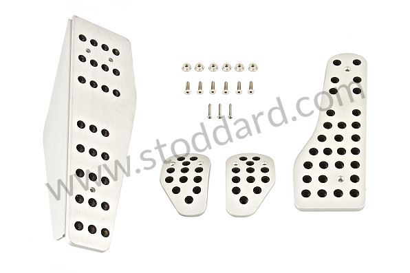 99A000124953 - PEDAL + FOOTREST KIT WITH RUBBER INSERT for Porsche 996 Gt3 / Gt3-1 &bull; 2000 &bull; 996 Gt3 &bull; Coupe &bull; Manual Gearbox, 6 Speed
