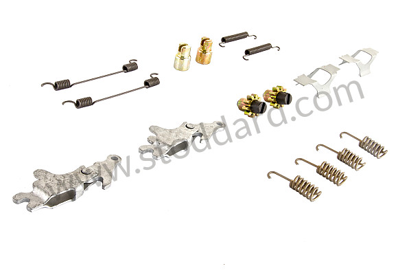 99A000129195 - FIXING KIT FOR COMPLETE HANDBRAKE LINING, 930 78-89 for Porsche 911 Turbo + 965 &bull; 1988 &bull; 3.3 Turbo &bull; Coupe &bull; Manual Gearbox, 4 Speed