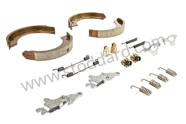 99A000129196 - FIXING KIT FOR COMPLETE HANDBRAKE LINING + LININGS 930 78-89 for Porsche 911 Turbo + 965 &bull; 1982 &bull; 3.3 Turbo &bull; Coupe &bull; Manual Gearbox, 4 Speed