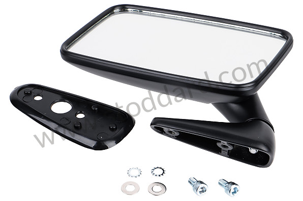 99A000129203 - RECTANGULAR REAR VIEW MIRROR for Porsche 911 74-77 + 912E &bull; 1974 &bull; 2.7S &bull; Targa &bull; Automatic Gearbox