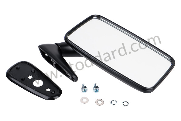 99A000129204 - RECTANGULAR REAR VIEW MIRROR for Porsche 911 74-77 + 912E &bull; 1974 &bull; 2.7 &bull; Targa &bull; Automatic Gearbox