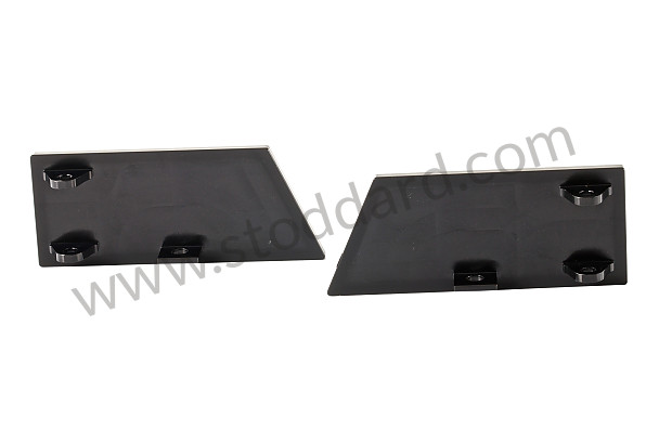 99A000129221 - PAIR OF INTERIOR DOOR HANDLES WITH BLACK ANODIZED LOGO for Porsche 911 74-77 + 912E &bull; 1975 &bull; 2.7S &bull; Coupe &bull; Automatic Gearbox