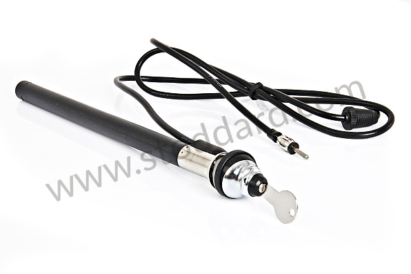 99A000129716 - MATT CHROME MANUAL AERIAL for Porsche 911 74-77 + 912E &bull; 1976 &bull; 912E &bull; Coupe &bull; Manual Gearbox, 5 Speed