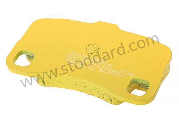99A000133320 - PAGID YELLOW AR 997 TURBO PADS WITHOUT TEMION NOTCH for Porsche 997 Turbo 10-13 &bull; 2011 &bull; 997 Turbo S &bull; Coupe &bull; Pdk Gearbox
