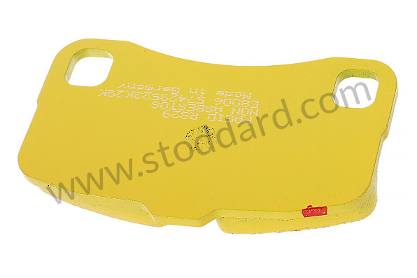 99A000133320 - PAGID YELLOW AR 997 TURBO PADS WITHOUT TEMION NOTCH for Porsche 997 Turbo 10-13 &bull; 2011 &bull; 997 Turbo S &bull; Coupe &bull; Pdk Gearbox