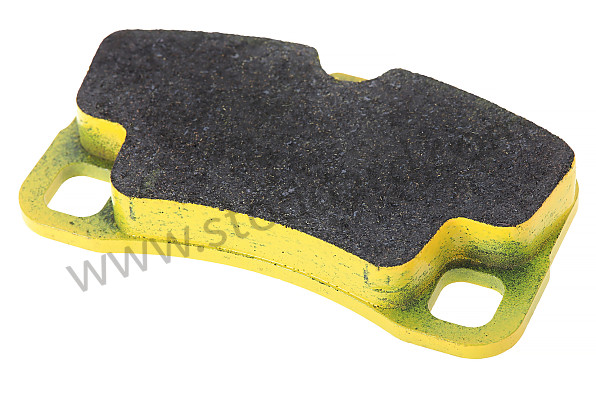 99A000133320 - PAGID YELLOW AR 997 TURBO PADS WITHOUT TEMION NOTCH for Porsche 997 Turbo 10-13 &bull; 2011 &bull; 997 Turbo S &bull; Coupe &bull; Pdk Gearbox