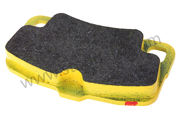 99A000133320 - PAGID YELLOW AR 997 TURBO PADS WITHOUT TEMION NOTCH for Porsche 997 Turbo 10-13 &bull; 2011 &bull; 997 Turbo S &bull; Coupe &bull; Pdk Gearbox