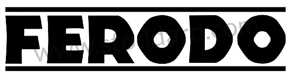 99A000133417 - FERODO STICKER (36CM BY 9) for Porsche 356C &bull; 1963 &bull; 1600 C (616/15) &bull; Cabrio C &bull; Manual Gearbox, 4 Speed