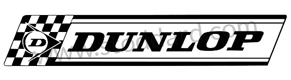 99A000133421 - DUNLOP STICKER (38CM BY 7) for Porsche 