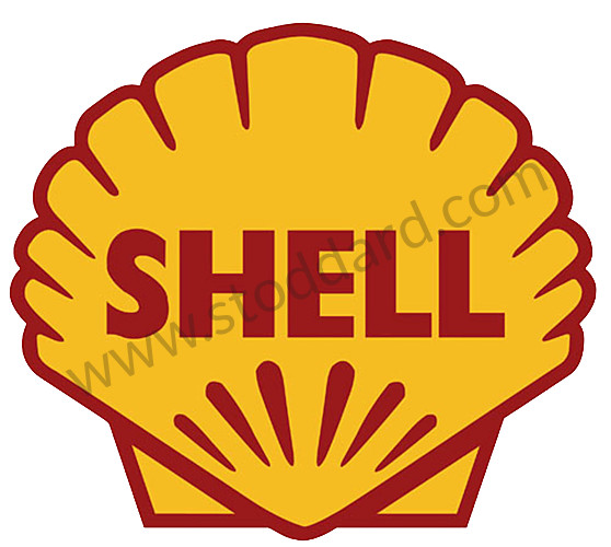 99A000133424 - SHELL STICKER LARGE (25CM BY 23CM) for Porsche 
