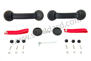 COMPLETE RS 92 HANDLE KIT (WITHOUT THE PANELS) SET OF 2 / RED / RED (99A000133476)