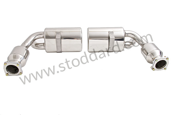 99A000133505 - SPORTS STAINLESS STEEL SILENCER FOR 996 TURBO (200-CELL CATALYTIC CONVERTER) for Porsche 