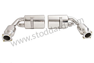 SPORTS STAINLESS STEEL SILENCER FOR 996 TURBO (200-CELL CATALYTIC CONVERTER)  (99A000133505)