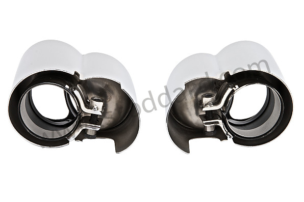 99A000133623 - PAIR OF SMART LOOK STAINLESS STEEL SILENCER TAILPIPES FOR 996 TURBO for Porsche 
