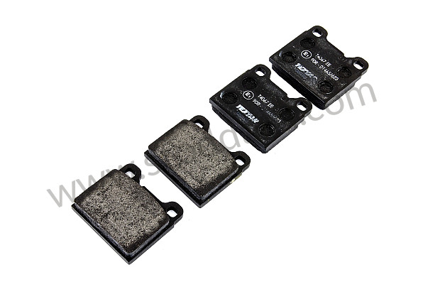 99A000144887 - REAR BRAKE PADS (FULL SET OF 4) for Porsche 911 70-73 &bull; 1973 &bull; 2.4E &bull; Coupe &bull; Automatic Gearbox