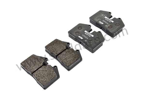 99A000147278 - FERODO 2500 SPORTS REAR BRAKE PADS for Porsche 