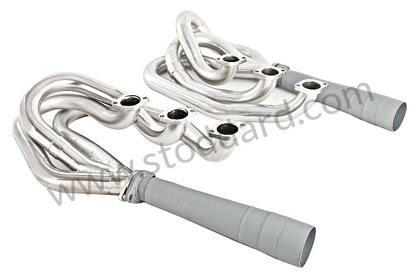 99A000147878 - RSR STAINLESS STEEL SPAGHETTI RACING KIT 42 MM INT / 45 MM EXT + MEGAPHONE for Porsche 911 70-73 &bull; 1972 &bull; 2.4E &bull; Targa &bull; Automatic Gearbox