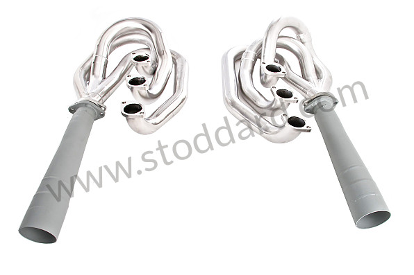 99A000147878 - RSR STAINLESS STEEL SPAGHETTI RACING KIT 42 MM INT / 45 MM EXT + MEGAPHONE for Porsche 911 70-73 &bull; 1972 &bull; 2.4E &bull; Targa &bull; Automatic Gearbox