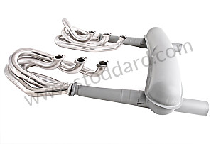 RSR STAINLESS STEEL SPAGHETTI RACING KIT 42 MM INT / 45 MM EXT + MEGAPHONE + RACING SILENCER  (99A000147879)