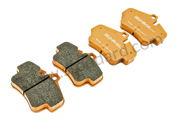 99A000168757 - PAGID ORANGE REAR BRAKE PAD for Porsche 996 Gt3 / Gt3-1 &bull; 2000 &bull; 996 Gt3 &bull; Coupe &bull; Manual Gearbox, 6 Speed