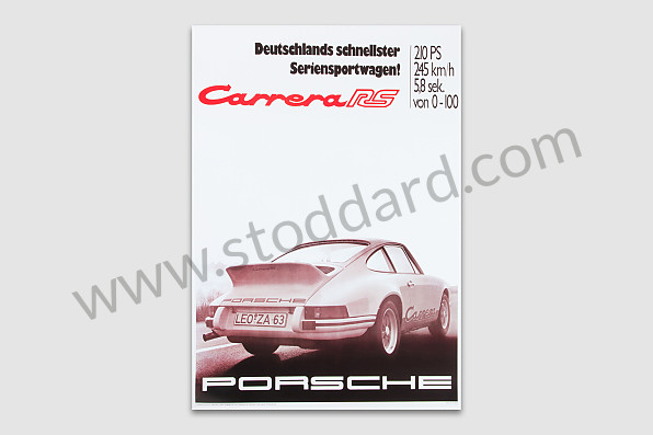 99A000173764 - POSTER 911 2.7 RS for Porsche 