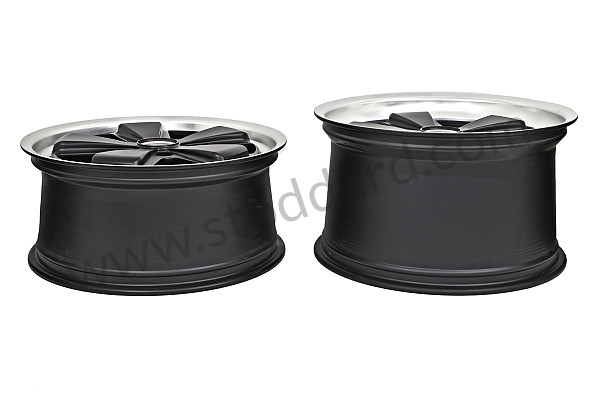 99A000189727 - FUCHS 19 INCH RIM KIT OF 4 RIMS (BLACK FINISH) 8.5 AND 11 for Porsche 