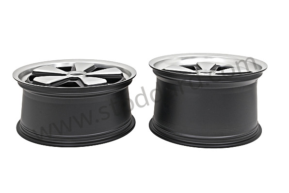 99A000189728 - FUCHS WHEELS, 19 INCH, SET OF 4 WHEELS (POLISHED AND BLACK FINISH) 8,5 AND 11 for Porsche 
