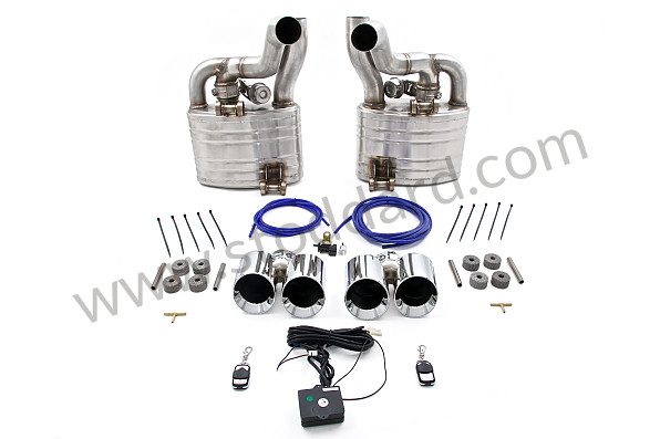 99A000190202 - STAINLESS STEEL SPORT EXHAUST WITH SOUND VALVE for Porsche 997 09-12 &bull; 2011 &bull; 997 C4S &bull; Targa &bull; Pdk Gearbox