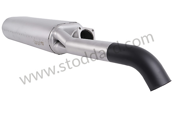 99A000198455 - STAINLESS STEEL FINAL SILENCER 1 OUTLETS ON LEFT for Porsche 911 Turbo + 965 &bull; 1976 &bull; 3.0 Turbo &bull; Coupe &bull; Manual Gearbox, 4 Speed