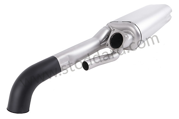 99A000198455 - STAINLESS STEEL FINAL SILENCER 1 OUTLETS ON LEFT for Porsche 911 Turbo + 965 &bull; 1976 &bull; 3.0 Turbo &bull; Coupe &bull; Manual Gearbox, 4 Speed