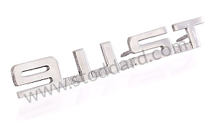REAR ENGINE COVER LOGO, SILVER COLOUR, 911 ST  (99A000203222)