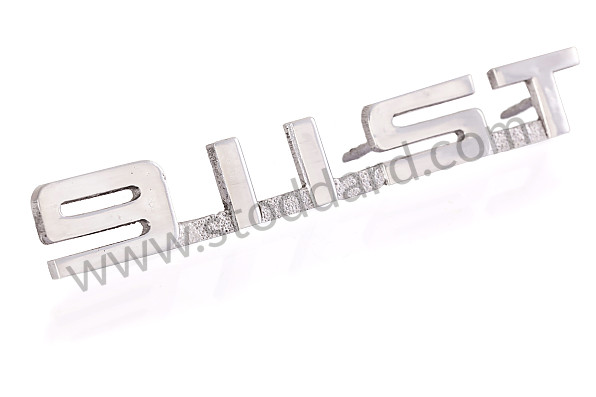 99A000203222 - REAR ENGINE COVER LOGO, SILVER COLOUR, 911 ST for Porsche 911 70-73 &bull; 1972 &bull; 2.4E &bull; Coupe &bull; Automatic Gearbox
