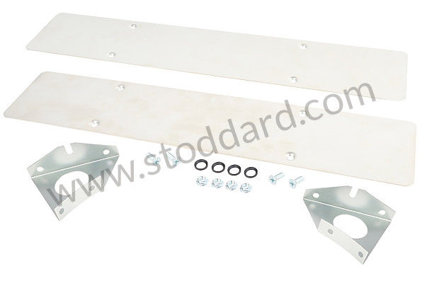 99A000203289 - NUMBER PLATE FIXING KIT 911 69-73  FRONT + REAR for Porsche 911 70-73 &bull; 1970 &bull; 2.2E &bull; Coupe &bull; Manual Gearbox, 5 Speed