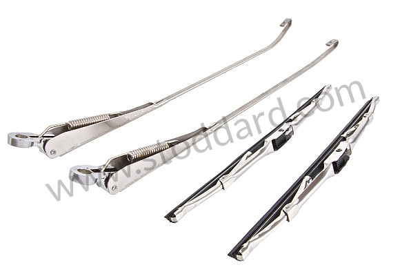 99A000213558 - SET OF CHROME PLATED FRONT WINDSCREEN WIPER ARMS, 911 69-73 (2 ARMS, 2 BLADES ) for Porsche 911 70-73 &bull; 1973 &bull; 2.7 Rs &bull; Coupe &bull; Manual Gearbox, 5 Speed
