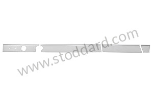 CHROME PLATED LOWER KIT FOR INSTRUMENT PANEL, FOR REMOVAL OF HEATING CONTROL AND RADIO  (99A000232668)